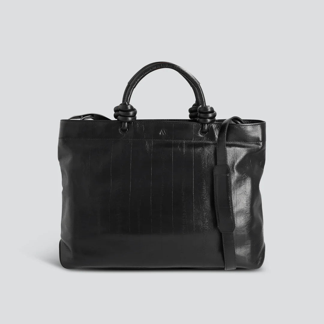 Eel Black Briefcase